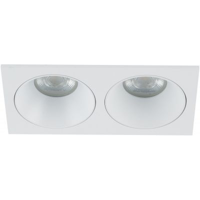 TK Lighting Prisma Duo White lampa do zabudowy 2x10 W biała 10580