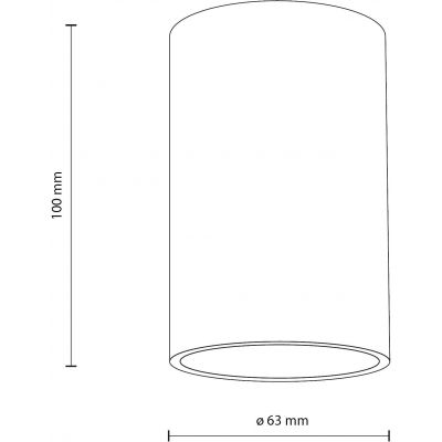 TK Lighting Flare lampa do zabudowy 1x10 W czarna 10583