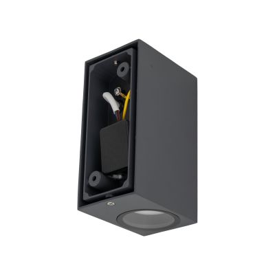 TK Lighting Axis kinkiet zewnętrzny 2x10 W czarny 10970