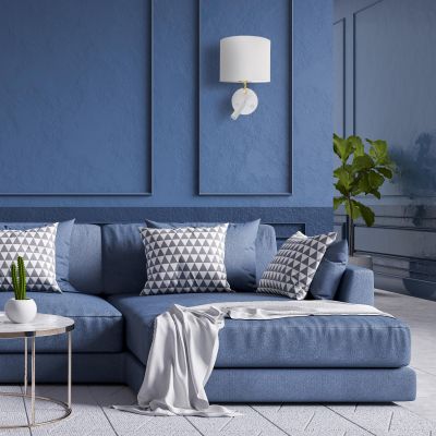 TK Lighting Richi kinkiet 1x60W+1x6W biały/złoty 1370