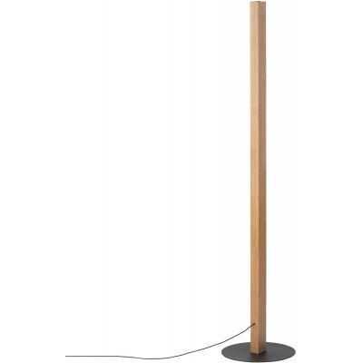 TK Lighting Teo lampa stojąca 1x36W LED jasne drewno/czarny 1391