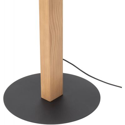 TK Lighting Teo lampa stojąca 1x36W LED jasne drewno/czarny 1391