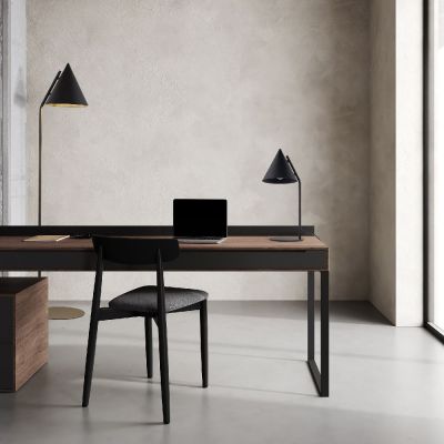 TK Lighting Cono lampa stołowa 1x15 W czarna 16009