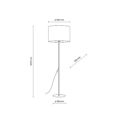 TK Lighting Earth lampa stojąca 1x15 W brązowa 16013