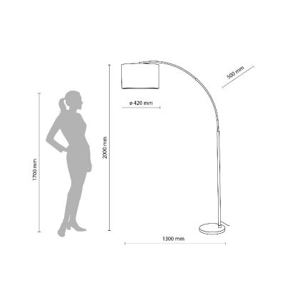 TK Lighting Zenith lampa stojąca 1x15 W beżowa 16023