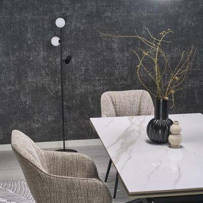 TK Lighting Vox lampa stojąca 3x10 W czarna 16063