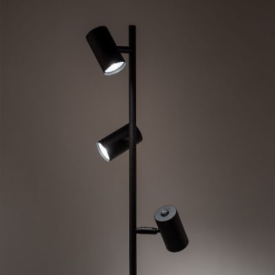 TK Lighting Top lampa stojąca 3x10 W czarna 16064
