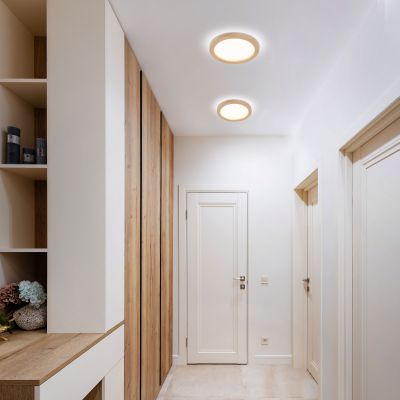 TK Lighting Aqua Wood plafon 1x24 W drewno 18004