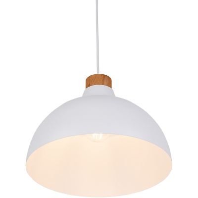 TK Lighting Cap lampa wisząca 1x15W biała 2070