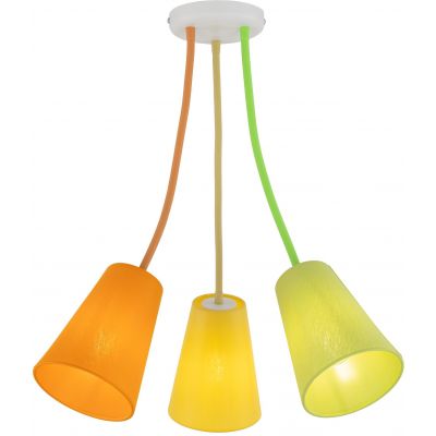 TK Lighting Wire Colour lampa wisząca 3x15 W multikolor 2106