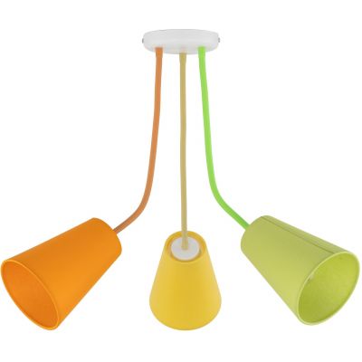 TK Lighting Wire Colour lampa wisząca 3x15 W multikolor 2106