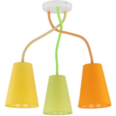TK Lighting Wire Colour lampa wisząca 3x15 W multikolor 2106