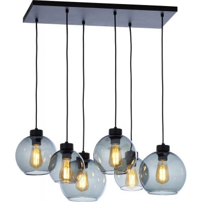 TK Lighting Cubus lampa wisząca 6x15 W czarna 2833