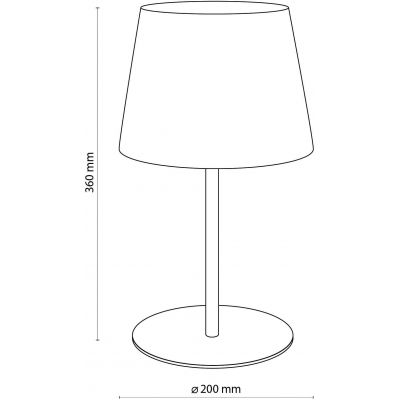 TK Lighting Maja lampa stołowa 1x15W szara 2934