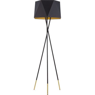 TK Lighting Ivo lampa stojąca 1x25W czarna/złota 3110