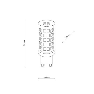 TK Lighting żarówka LED 1x4 W 4000 K G9 3132