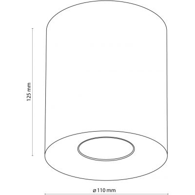 TK Lighting Orion lampa podsufitowa 1x10W złota 3198