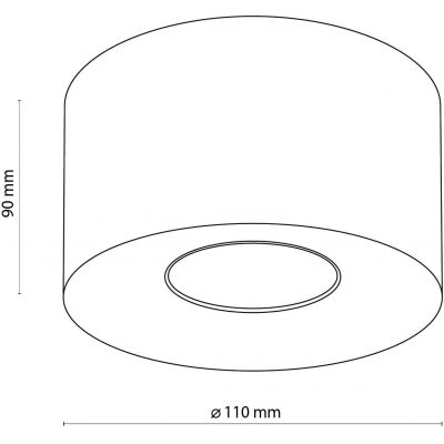 TK Lighting Orion lampa podsufitowa 1x10 W biała 3234