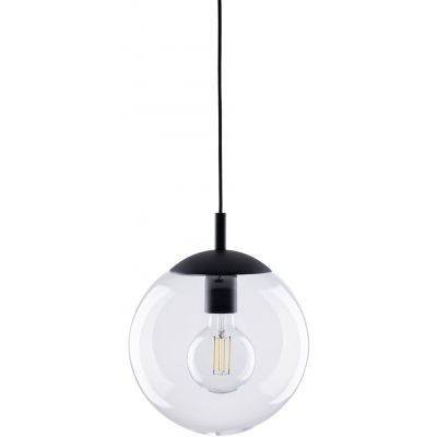 TK Lighting Esme lampa wisząca 1x15W czarny/przezroczysty 3266