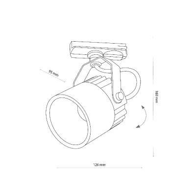 TK Lighting Tracer lampa do szynoprzewodów 1x10 W biały 4144