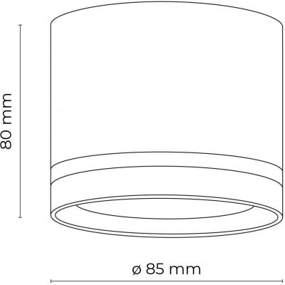 TK Lighting Jet lampa podsufitowa 1x10 W biała 4334