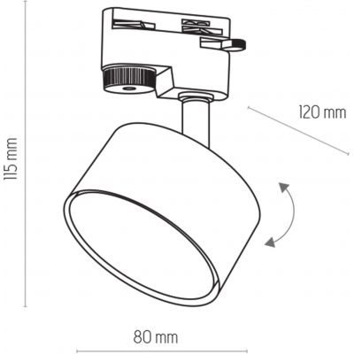 TK Lighting Tracer lampa do szynoprzewodów 1x10 W biały 4397