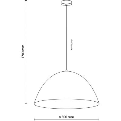 TK Lighting Faro lampa wisząca 1x15W brązowy 4509