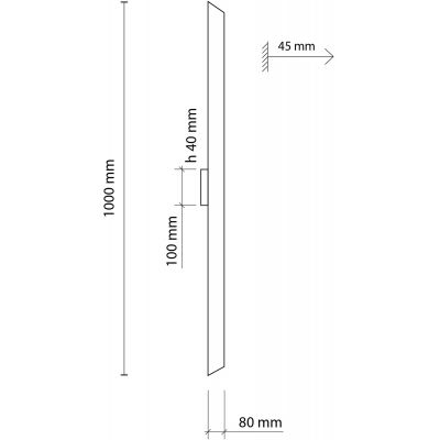 TK Lighting Navi kinkiet 1x24W LED czarny 4510