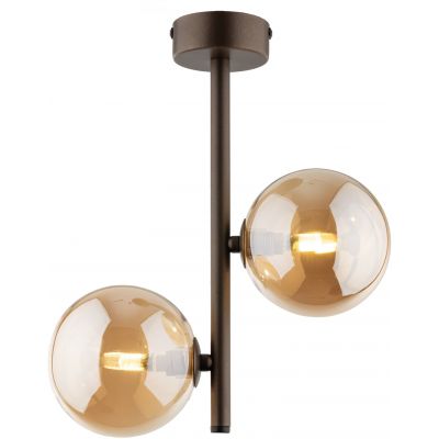 TK Lighting Esme lampa podsufitowa 2x6W brązowy 4528