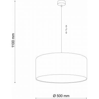 TK Lighting Earth lampa wisząca 3x15W szary/biały/czarny 4654