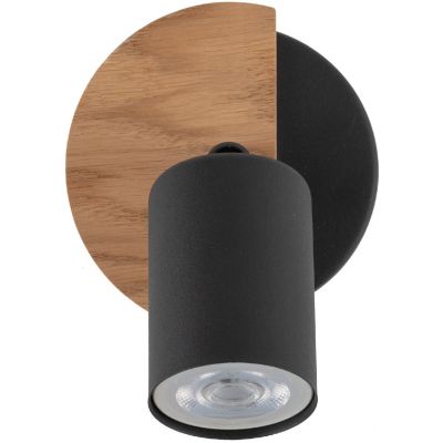 TK Lighting Cover lampa podsufitowa 1x10 W czarna 4673