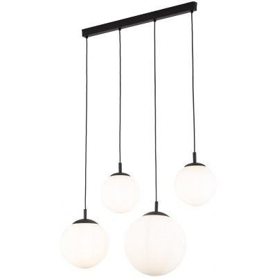 TK Lighting Esme lampa wisząca 4x15 W czarna 4790