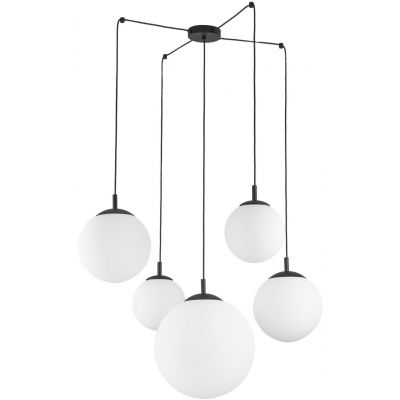 TK Lighting Esme lampa wisząca 5x15 W czarna 4791