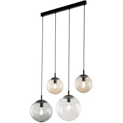 TK Lighting Esme lampa wisząca 4x15W czarny/mix kolorów 4795