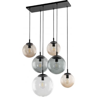 TK Lighting Esme lampa wisząca 7x15 W grafitowa 4819