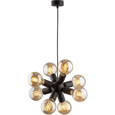TK Lighting Rubio lampa wisząca 8x15W czarny 4835
