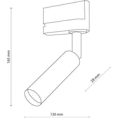 TK Lighting Tracer lampa do szynoprzewodów 1x6 W czarny 4847