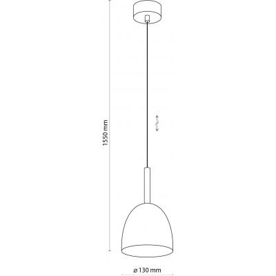 TK Lighting Nord lampa wisząca 1x15W biały/jasne drewno 4868