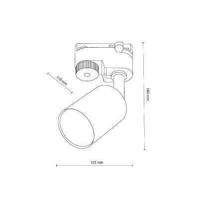 TK Lighting Tracer lampa do szynoprzewodów 1x10 W biały 5686