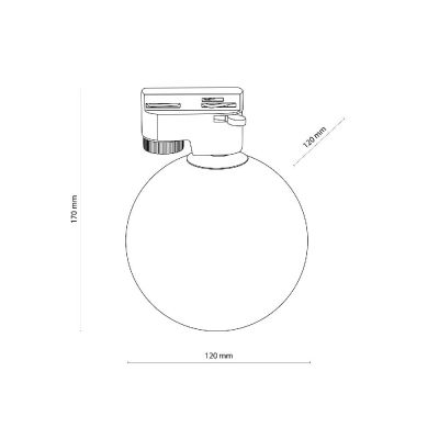 TK Lighting Tracer lampa do szynoprzewodów 1x6 W bursztynowy 4924