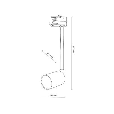 TK Lighting Tracer lampa do szynoprzewodów 1x10 W biały 4930