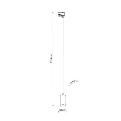 TK Lighting Tracer lampa do szynoprzewodów 1x10 W biały 4934