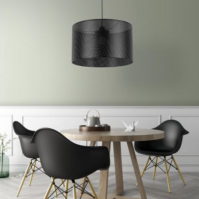 TK Lighting Moreno lampa wisząca 1x15W czarna 4990