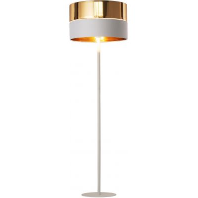TK Lighting Hilton lampa stojąca 1x15W biała/złota 5074