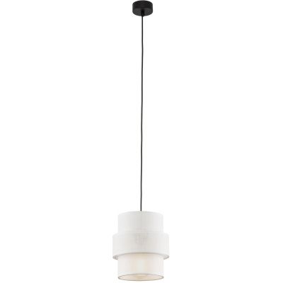 TK Lighting Calisto lampa wisząca 1x15W biały/czarny 5094