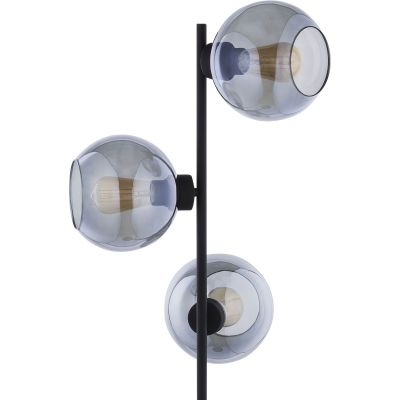 TK Lighting Cubus lampa stojąca 3x15W grafit lustrzany/czarny 5239