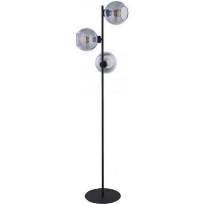 TK Lighting Cubus lampa stojąca 3x15W grafit lustrzany/czarny 5239