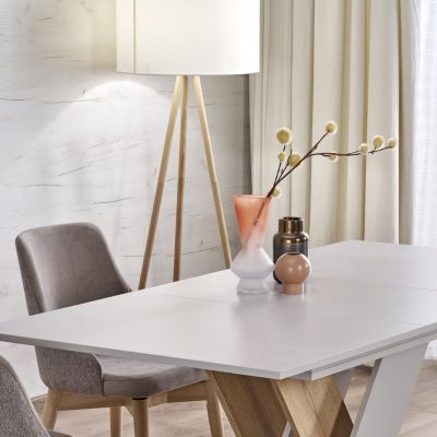 TK Lighting Tokyo lampa stojąca 1x15 beżowy/jasne drewno 5284