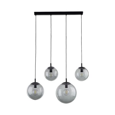 TK Lighting Esme lampa wisząca 4x15 W grafitowa 5381