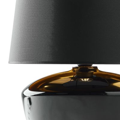 TK Lighting Fiord lampa stołowa 1x15W czarna 5463